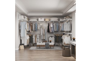 Wire Closet System Metal Closet Accessories Storage Steel Wardrobe Hanging Folding Shelving For Bedroom