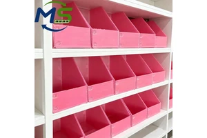 Custom Stackable Foldable PP Corrugated Plastic Picking Box Waterproof Corflute Turnover Storage Bin for Shoes Socks and Apparel