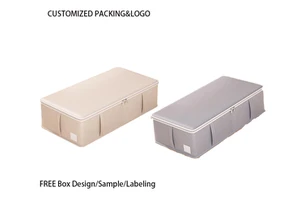 Colorful Modern PP Multifunction Clothing Organizer Storage Container Durable Lid Handle Foldable Design 30-90L Capacity
