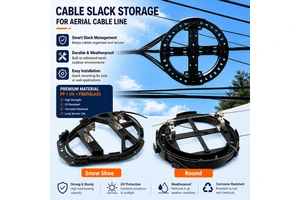 PP And Fiberglass Fiber Optic Mounting Accessories Racket Bracket Cable Slack Storage