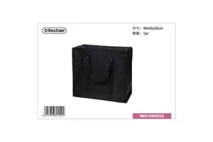Black Oxford Portable Wardrobe Storage Bag 49*45*20cm for Household Items