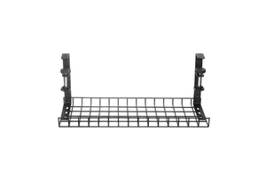 Wire Management Sturdy Cable Rack Standing Steel Raceway Office Home Organizer Claw Slots No Drill Under Desk Tray