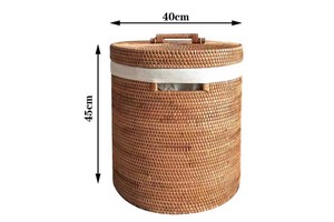 Woven Basket With Handmade Dirty Clothes Basket, Storage Basket, Large Capacity Storage Basket With Lid