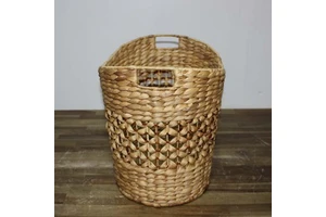 Storage Basket Woven Basket Laundry Basket Organizer Bin Round Decorative Basket for Home Organization