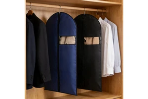 Clothing Packaging Non-Woven Clothes Storage Bags Reusable Dustproof Garment Suit Bag
