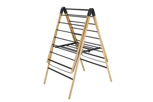 Modern Rectangle Wall Mounted Clothing Organizer Stainless Steel Multifunctional Storage Holders Black Brown Bamboo Home Office