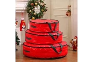Multi-functional Round Gift Storage Bag, Large-capacity Zipper Dust-proof Christmas Gift Organizing Bag
