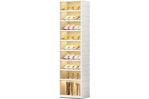 High Quality Foldable Multilayer Portable Plastic Living Room Shoes Rack Organizer Storage Cabinet