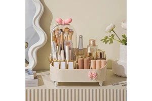 XinHang Thickened Material Cosmetics Organizer Plastic Skincare Storage Container Desktop Cute Plastic Cosmetic Organizer