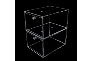 Stackable Clear Acrylic Foldable Shoe Display Boxes 3mm Eco-friendly for Design for High Heel Sneaker Storage Custom Size