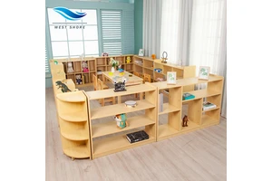 Cheap Modern Eco-Friendly Wooden Reggio Montessori Preschool Kindergarten Classroom Furniture Set School Daycare Childcare