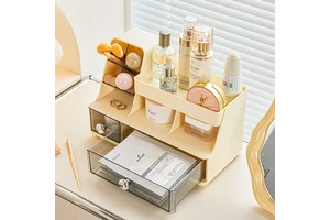 COIZY Home-use Desktop Drawer-style Cosmetic Storage Box Dressing Table Makeup Shelf Compartmentalized Lipstick Cosmetic Box