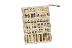 Wholesale Removable Foldable Magnetic Stackable Plastic Clear Transparent Boxing Shoes Shoe Storage Box