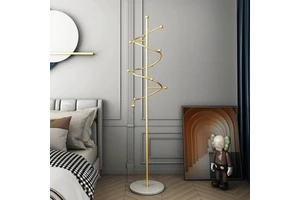 Freestanding Coat Tree Sturdy Coat Rack Stand for Clothes/Bags/Hats Easy Assemble Save Space for Entryway Bedroom Office