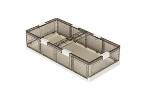 Modern Design Plastic PP Foldable Bed Bottom Storage Box Rectangle Under-Bed Storage for Toys and Clothes