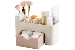 Hot Sale Makeup Organizer Box Plastic Cosmetics Storage Container Box Jewelry Organizer Drawer Makeup Box