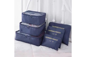 Customized 6-Piece Set Multi-Functional Travel Storage Bag Compression Clothing Storage and Travel Bag