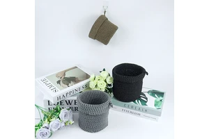 Customizable Home Storage Box Organizer Crochet Basket For Home Organization And Storage