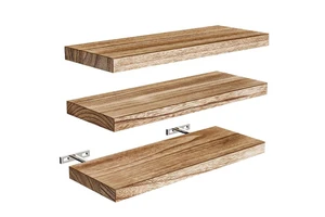 Solid Wood Wall-Mounted Storage Rack for Living Room Simple Design Home Household Wall-Type Separator Storage Perfume Bathroom