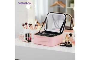 Custom Professional CE Approved Makeup Case Built-In Lithium Battery Makeup Case With Storage Tray