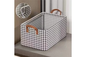 Modern Rectangle Multifunction Fabric Clothing Storage Box Convenient Foldable Design for Clothes Socks Wardrobe Storage Bags