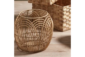 Wholesale Eco-Friendly Rattan Seagrass Storage Baskets PE Woven Linen Modern Minimalist Design