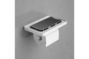 Factory Direct Eco-friendly Wall Mount Stand Mobile Phone Shelf Holder for Bathroom Living Room Bedside Hotel Amenities Storage