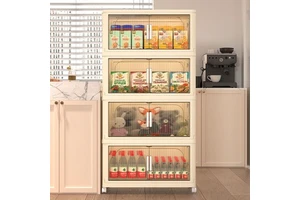 Durable Indoor Living Supplies Organizer Foldable Storage Cabinet