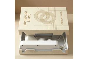 New Design Aesthetic Desk Paper Cable Hider Management Box Dust-Proof Wire Power Strip Cable Organizer with Lid for Home Office