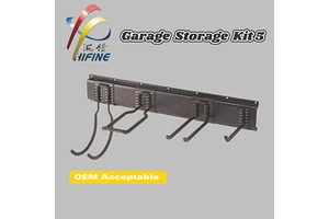 OEM Friendly Metal Adjustable Heavy Duty Modern Garage Storage Kit Wall Hook Rack for Bulk Garage and Workshop Use
