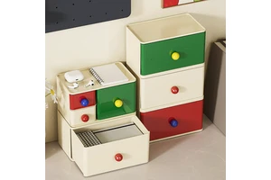 Christmas Desktop Drawer Organizer: Stackable, Dustproof Storage Box for Stationery and Small Items