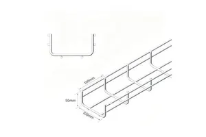 Open Type Cable Tray Machine Room Network Comprehensive Cabling Mesh Trunking 304 Stainless Steel Mesh Cable Tray