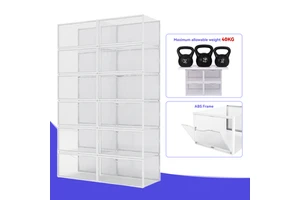Hot Sale Clear Transport Shoe Box Drawer Type Front Opening Shoe Storage Holder Organizers Fashion Home Storage Shoe Boxes