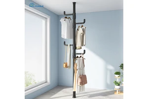 YIJIALE Coat Hanger Stand Hanging Rack Clothes Metal Standing Coat Rack