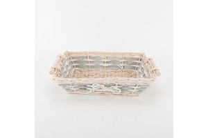 Yrhome Handmade Eco-Friendly Woven Wicker Multi-Purpose Storage Basket Simple Design Customizable for Versatile Organization