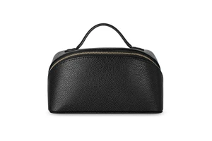 New Arrival Portable Vegan Leather Makeup Cosmetic Bag with Custom Logo Fashion Style Zipper Closure