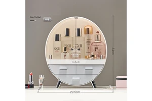 Makeup Organizer , Modern Cosmetic Organizer Makeup Storage Holder , Display Make up Caddy Shelf Organization Boxes Case