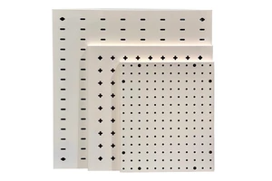 Heavy-Duty Metal Pegboard Wall Panel with Round Hole Garage Workshop Storage System Hardware Easy Tool Organizer with Hooks