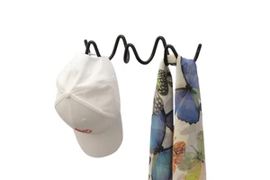 Personalized Wave-design Hooks Durable Wall-mounted Coat Rack Suitable for Bedroom and Living Room Walls
