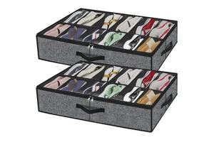 Storage Box, Dust-proof and Foldable Non-woven Fabric Storage, Can Be Divided Into Different Formats for Shoe Box Storage