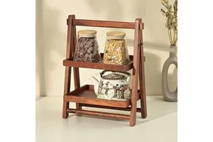 Factory Price Kitchen Organizers Foldable Storage Organizers Rectangular Premium Wooden Cabinet Organizers