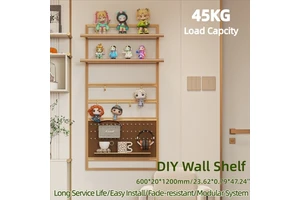 High Quality Custom Aluminium Alloy Multi-Tier Durable Easy Clean Organizer Large Wall Mounted Floating Shelf DIY Storage Wall