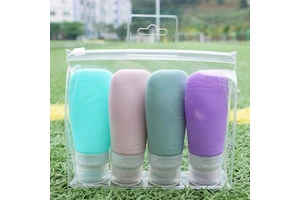 Baifu Customized Oem Hot Selling Silicone Travel Kits Toiletries & Makeup Containers Silicone Travel Toiletries Bottle Sets