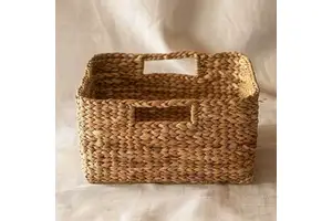 Premium Handmade Rattan Storage Basket Eco Friendly Woven Organizer Basket from Vietnam