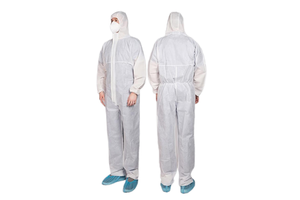 Waterproof Disposable Non-Woven PP+PE Coverall Safety Clothing with Vital Safety Features