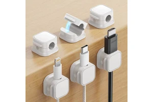 Magnetic Cord Organizer Cable Smooth Adjustable Wire Holder Organizer Hide or Organize Phone USB Charger Cable for Home Office