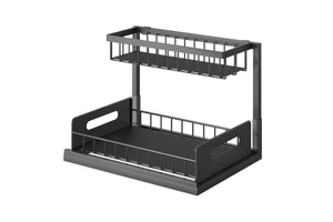 Kitchen Cabinet Shelf Removable Sink Storage Rack Kitchen Accessories Pull Style Drawer Basket Organizing Rack