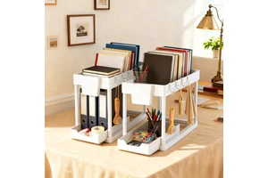 Factory Price Hot-selling Multi-purpose Rectangle Storage Rack Pull-out Sliding Design for Kitchen Cabinet Lower Organization