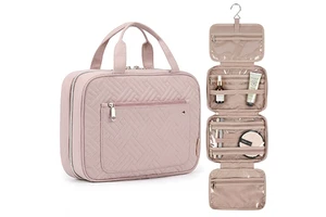 Fashion Polyester Zipper Makeup Organizer Bag with Large Capacity and Hanging Feature