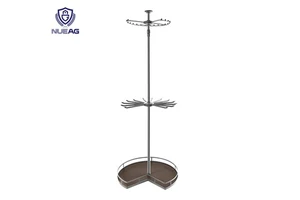 360° Rotating Wardrobe Organizer for Walk-in Closet Space Saving Storage System